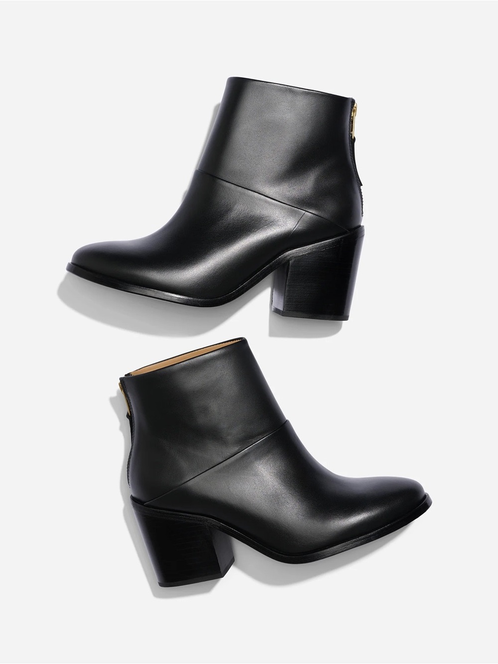 NWT Nisolo Dari Boot 2.0 Black Leather Block Heel Ankle Boots - Picture 8 of 10